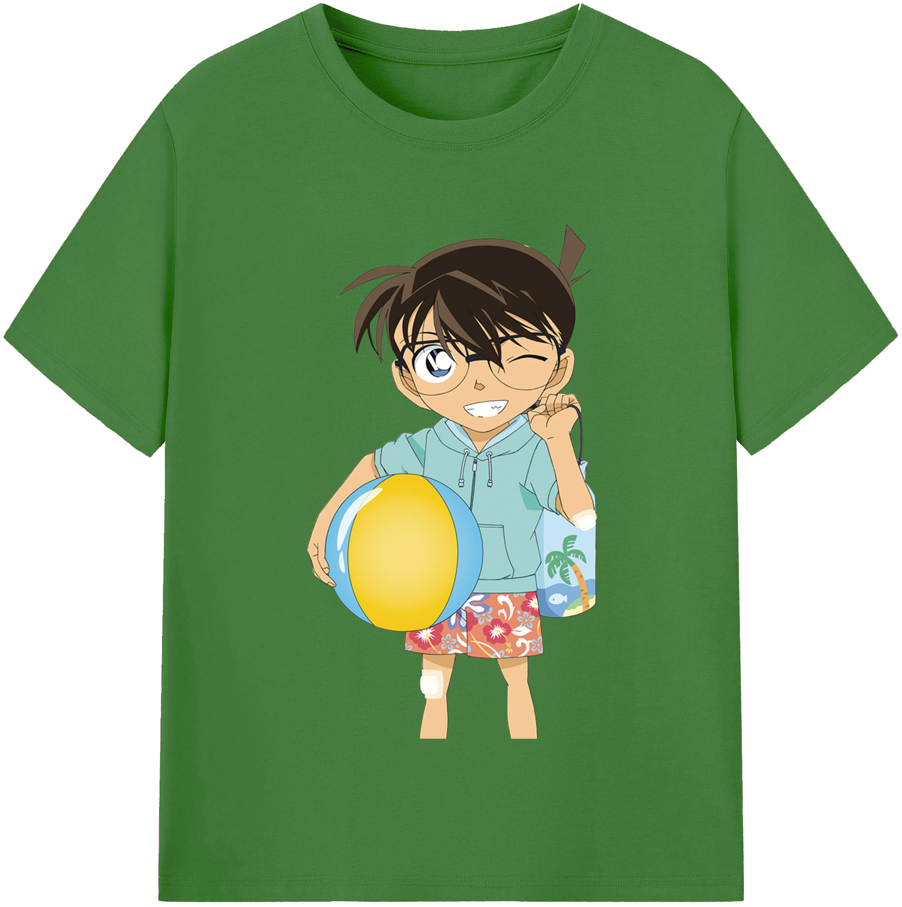 （画像用） 名探偵コナン 江戸川 コナン Detective Conan Conan Edogawa レディースカジュアルプリントTシャツ（綿100％）